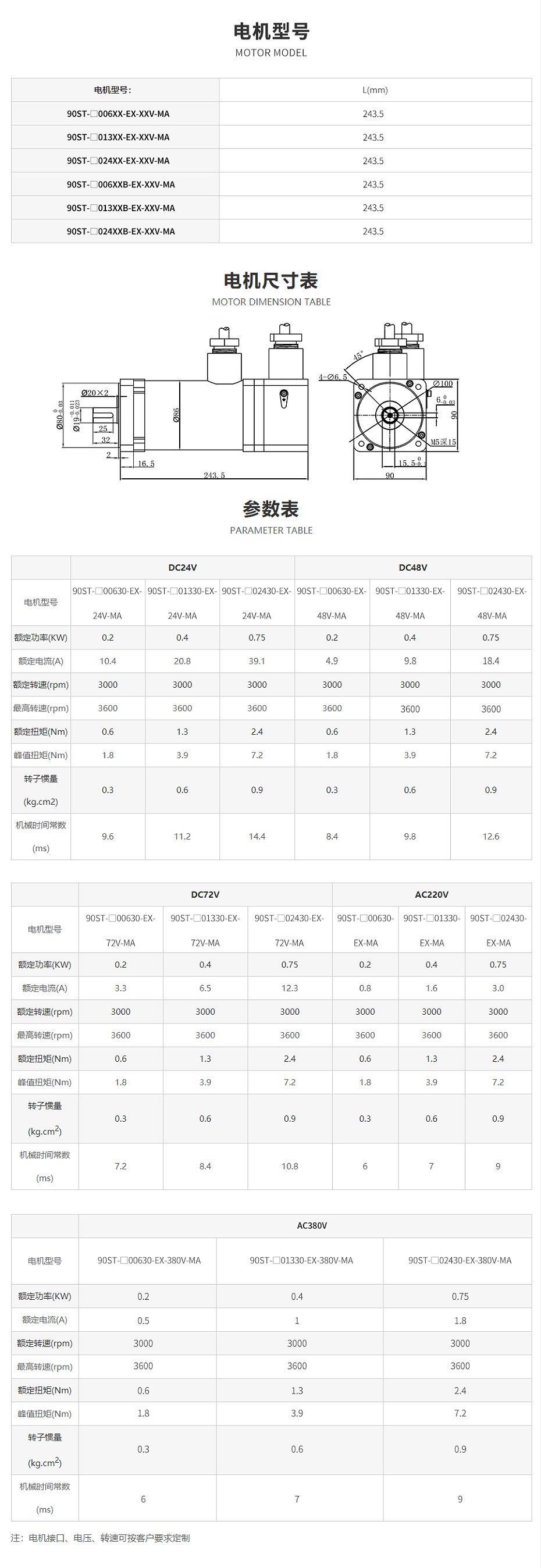 煤安型交直流防爆伺服電機(jī) 煤安型交直流防爆伺服電機(jī)